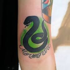 High quality slytherin gifts and merchandise. Dead Man S Chest Made A Slytherin Tattoo Today Thank You
