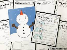 Snowman Writing Craft - Foxwell Forest