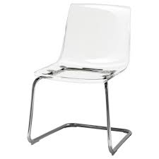 tobias chair clear chrome plated ikea sandalye akrilik sandalye ikea fikirleri