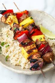 Ready To Be Obsessed With These Grilled Pineapple And Jerk Chicken Kabobs Skewer This Jerk Chicke Chicken Kabob Recipes Grilled Chicken Recipes Chicken Kebabs
