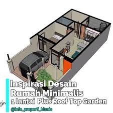 Selain menjadi solusi keterbatasan lahan, rumah konsep minimalis muncul untuk memenuhi gaya hidup. Inspirasi Desain Rumah 1 Lantai Plus Roof Top Garden Ukuran Lahan 6m X 12m Luas 72m2 Luas Bangunan 51 M2 Estimasi Biaya Bangun Rp 1 Desain Rumah Rumah Lantai