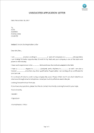 As requested, i am enclosing a completed job application, my certification, my resume and three references. Unsolicited Application Letter Templates At Allbusinesstemplates Com