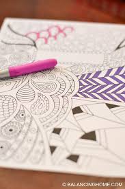 These adult coloring pages are perfect for binder covers, wall art, and even cards if you print them on nice stock. Coloring Page Binder Cover Printable Balancing Home