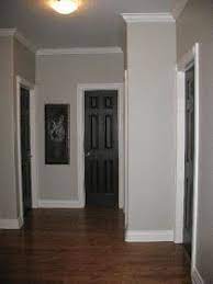 Gold Notes Guest Post Designties Blog Grey Walls White Trim Brown Interior Doors Grey Walls