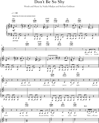 Pascal letoublon be with me original mix. Don T Be So Shy Sheet Music By Imany Nkoda