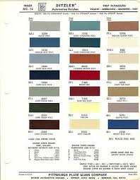 1967 Plymouth Barracuda Valiant Fury Paint Chips R M
