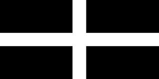 The flag is created with the aspects of three older national flags; Cornwall England