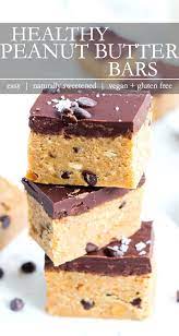 Healthier Peanut Butter Bars Raw Dessert Recipes Fun Baking Recipes Healthy Peanut Butter Snacks