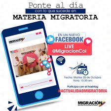 Artículos, videos, fotos y el más completo archivo de noticias de colombia y el mundo sobre migración colombia. Facebooklive Tenemos Una Cita Manana Migracion Colombia Facebook