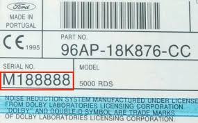 You can unlock the radio in your ford galaxy car from the seven digit serial number beginning with m or v. Ford Galaxy Radio Codes Instant Code Online