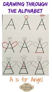 While at kindergarten i often all sets come with an additional set of alternative images just in case the teacher wanted to alternate pack 3 come with both uppercase and lowercase letters accompanied by the pictures vocabulary word. The Activity Mom Drawing Through The Alphabet Letter A The Activity Mom