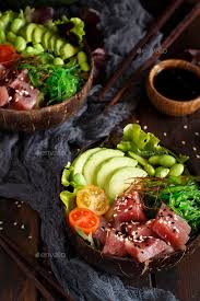 Hawaiian Tuna Poke Bowl Tuna Poke Bowl Tuna Poke Poke Bowl