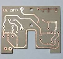 Etching printed circuits boards at home