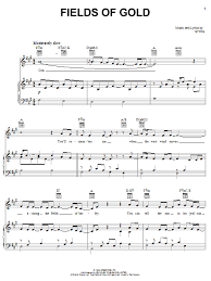 Fields of gold pdf noten. Fields Of Gold Noten Eva Cassidy Klavier Gesang Gitarre Rechte Hand Melodie