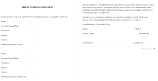 Contoh surat pernyataan cerai istri kepada suami jagoundangan com. 9 Contoh Surat Pernyataan Yang Baik Dan Benar Akseleran Blog