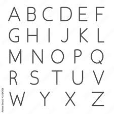 See more ideas about alphabet line, alphabet, . Alphabet Thin Line Design Linear Letters Collection English Alphabet Isolated Vector Illustration Stock Vektorgrafik Adobe Stock