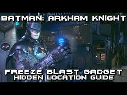 It's in batman's panessa studios lab. Batman Arkham Knight Freeze Blast Secret Gadget Location Guide Youtube