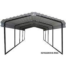 Arrow Steel Carport 12 X 24 X 7 Ft Glazed Cphc122407 At Tractor Supply Co Steel Carports Metal Carports All Steel Carports