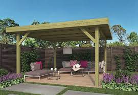 Large Modern Gazebo 4 55m X 4 55m Timber Kit Buildings