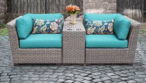 Florence 3 Piece Outdoor Wicker Patio Furniture Set 03b In Aruba Tk Classics Florence 03b Aruba Wicker Patio Furniture Set Wicker Patio Furniture Outdoor Wicker Patio Furniture