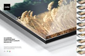 Download Dibond Acrylic Closeups Mockup Set Creative Photoshop Templates Creative Market