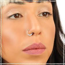 Captive bead ring as a popular choice. Silver Nose Ring Indian Mystique Pata Pata Jewelry