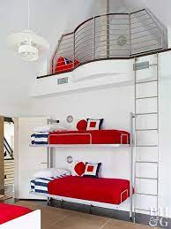 Here Are The Best Ways To Decorate With Red White And Blue Year Round White Metal Bed Blue Bedroom Blue Furniture