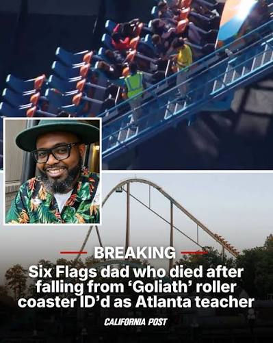 A man who fell to his death from a roller coaster at Six Flags Over Georgia  while riding with his son has been identified as 42-year-old Hᴀssan Jihad  Ibn Kariem, an Atlanta-area