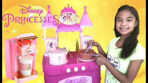 Play tons of princess games! Disney Princess Kitchen Gourmet Cooking Set Coffee Maker Pretend Play Toys Academy Youtube
