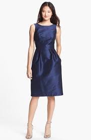 Alfred Sung Dupioni Cocktail Dress Nordstrom Short Bridesmaid Dresses Navy Bridesmaid Dresses Nordstrom Dresses