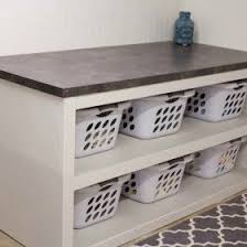 Laundry Sorter With Folding Table Coathangr Com Laundry Room Baskets Laundry Room Folding Table Laundry Room Tables