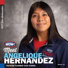 Meet Angelique Hernandez! The Paducah Tilghman High School freshman is the  daughter of Alma Lemuz and Isidro Hernandez. Angelique plays bass in the  Paducah Tilghman Orchestra. She is also a member of