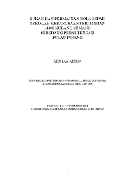 Kertas kerja program pembangunan bola sepak smkpse cute766. Kertas Kerja Klinik Bola Sepak