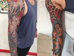 See more ideas about american traditional tattoo, traditional tattoo, traditional sleeve. Traditional American Eagle Wolf Lion Sleeve Tattoo Joe Haasch Tattoo