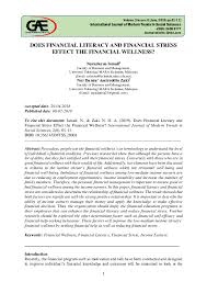 Kuala lumpur, oct 19 — a survey conducted by financial education platform, multiply reveals that almost 70 per cent of malaysians are in need of financial literacy support. Pdf Does Financial Literacy And Financial Stress Effect The Financial Wellness Nurazleena Ismail And Nur Damia Amiruddin Zaki Academia Edu