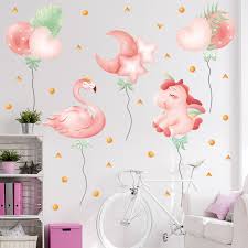 Mural cute balloon rabbit bunny wall sticker for kids room decor furniture. Pink Love Heart Balloon Wall Mural Cartoon Swan Unicorn Wallpaper Home Decor Living Room Sofa Background Self Adhesive Stickers Buy Pink Love Heart Balloon Wall Mural Cartoon Swan Unicorn Wallpaper Home Decor