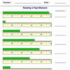 Reading A Tape Measure Worksheet Tape Reading Tape Measure Reading Worksheets