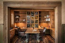 Angelica Henry Design Uses Industrial Materials Like Rebar And Chicken Wire In Unexpected Ways To Rustic Home Offices Home Office Design Best Home Office Desk