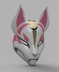 Kitsune Mask 3d Model Stl Files Kitsune Mask Kitsune Japanese Mask