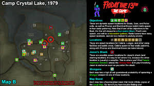 The patch is rolling out today, january 30, on ps4, xbox one, and pc, and it introduces several new pieces of content you can find the full patch notes for the latest friday the 13th update, courtesy of the game's official forums, below. Friday The 13th The Game Full Maps With All Objective Location Spawns