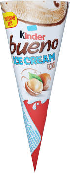 Add chopped kinder bueno bars and mix 15 sec / reverse / speed 4. Glace Cornet Aux Noisettes Et Chocolat Kinder Bueno 60 G