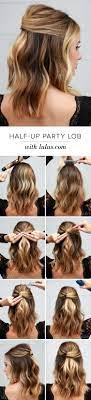 Lulu S How To Half Up Party Lob Lulus Com Fashion Blog Hair Styles Diy Hairstyles Easy Long Hair Styles
