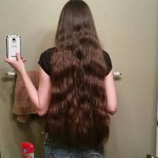 2 Inches Past Tailbone Length Super Long Thick Wavy Hair My Hair Is Naturally Wavy Only Organic Products Long Hair Styles Thick Wavy Hair Hair Lengths