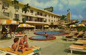 Guests By The Pool At The Miami Skyways Motel In 1961 Florida Memory Miami City Florida City Florida Usa