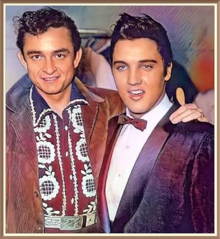 Johnny Cash and Elvis Presley #johnnycash #elvispresley #sunrecords