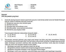 Maybe you would like to learn more about one of these? Download Prediksi Soal Un Sma Ekonomi Paket A Dan Kunci Jawaban Cari Soal