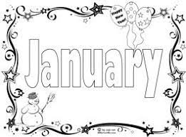 Click Image To Print January Coloring Page Coloring Pages Month Colors Months In A Year