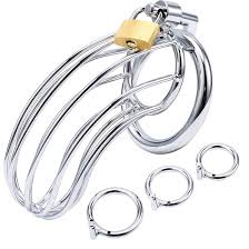 Uleade Male Chastity Device Cock Cage with 3 Sizes of Rings, Premium Metal  Silver Locked Cage Adult Sex Toy for Men, Lock and 3 Keys Included :  Amazon.co.uk: Health & Personal Care