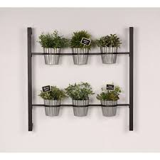 Check out our indoor wall garden selection for the very best in unique or custom, handmade pieces from our home & living shops. Kate And Laurel Groves Indoor Herb Garden Black Metal Hanging Wall Planter Overstock 13846985