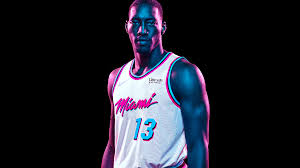 Midnight madness inside americanairlines arena! For Their Newest Uniforms The Miami Heat Go Miami Vice